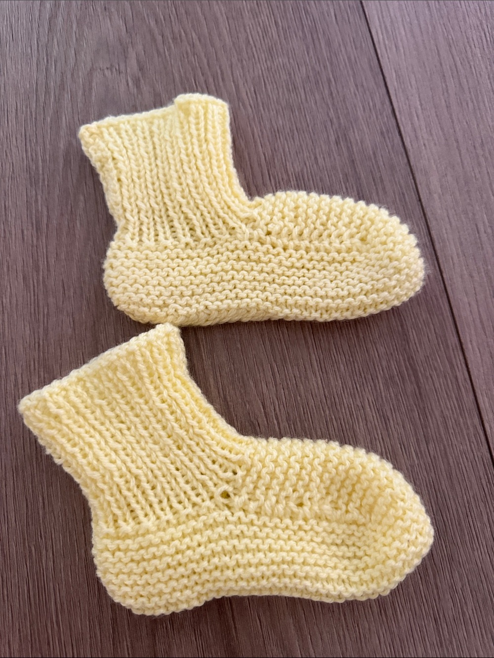 Cozy Knit Yellow Baby One-Piece Socks